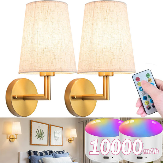 Wireless Rechargeable Wall Lights (2pcs)